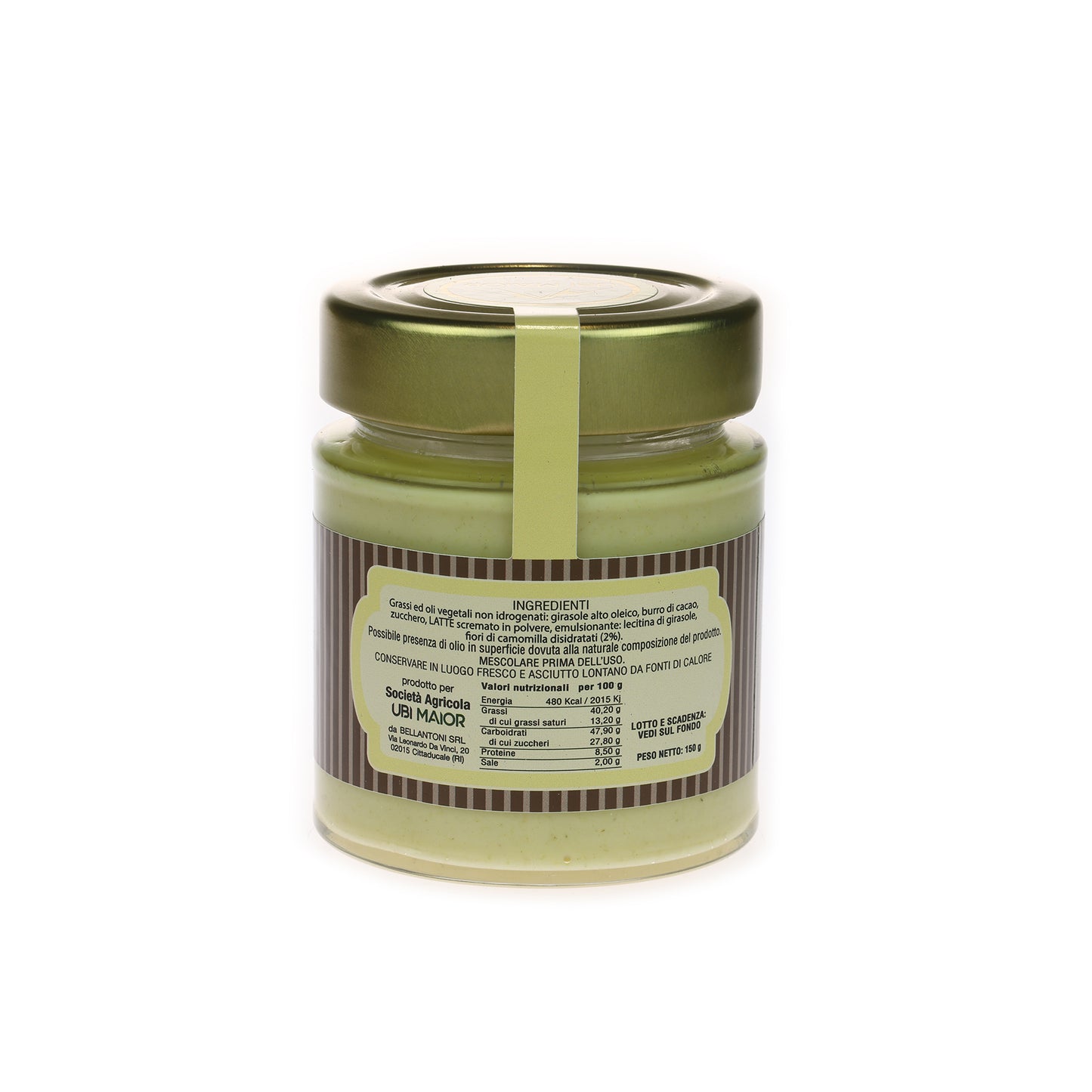 SPALMABILE CIOCCOLATO BIANCO E CAMOMILLA