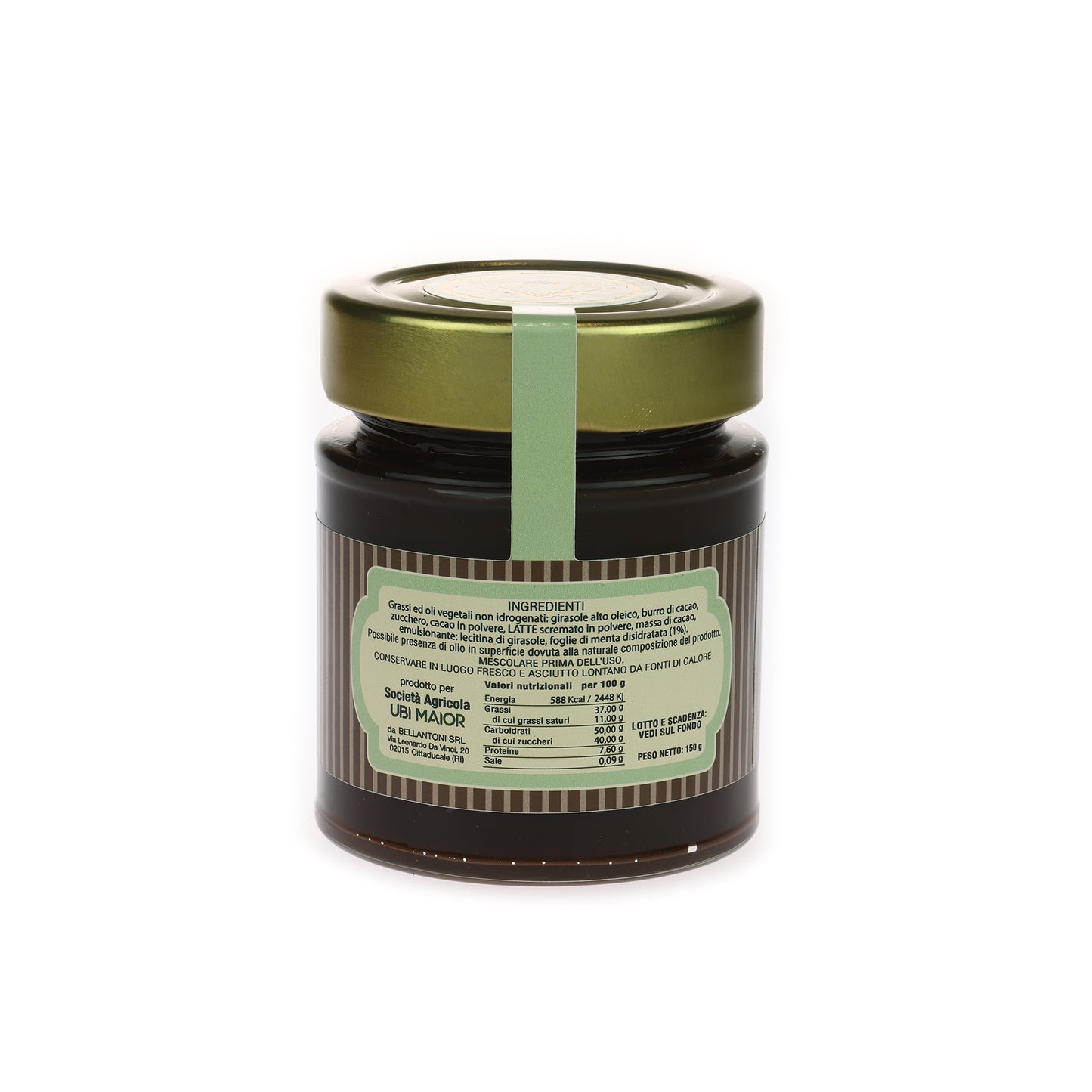 SPALMABILE CIOCCOLATO FONDENTE E MENTA